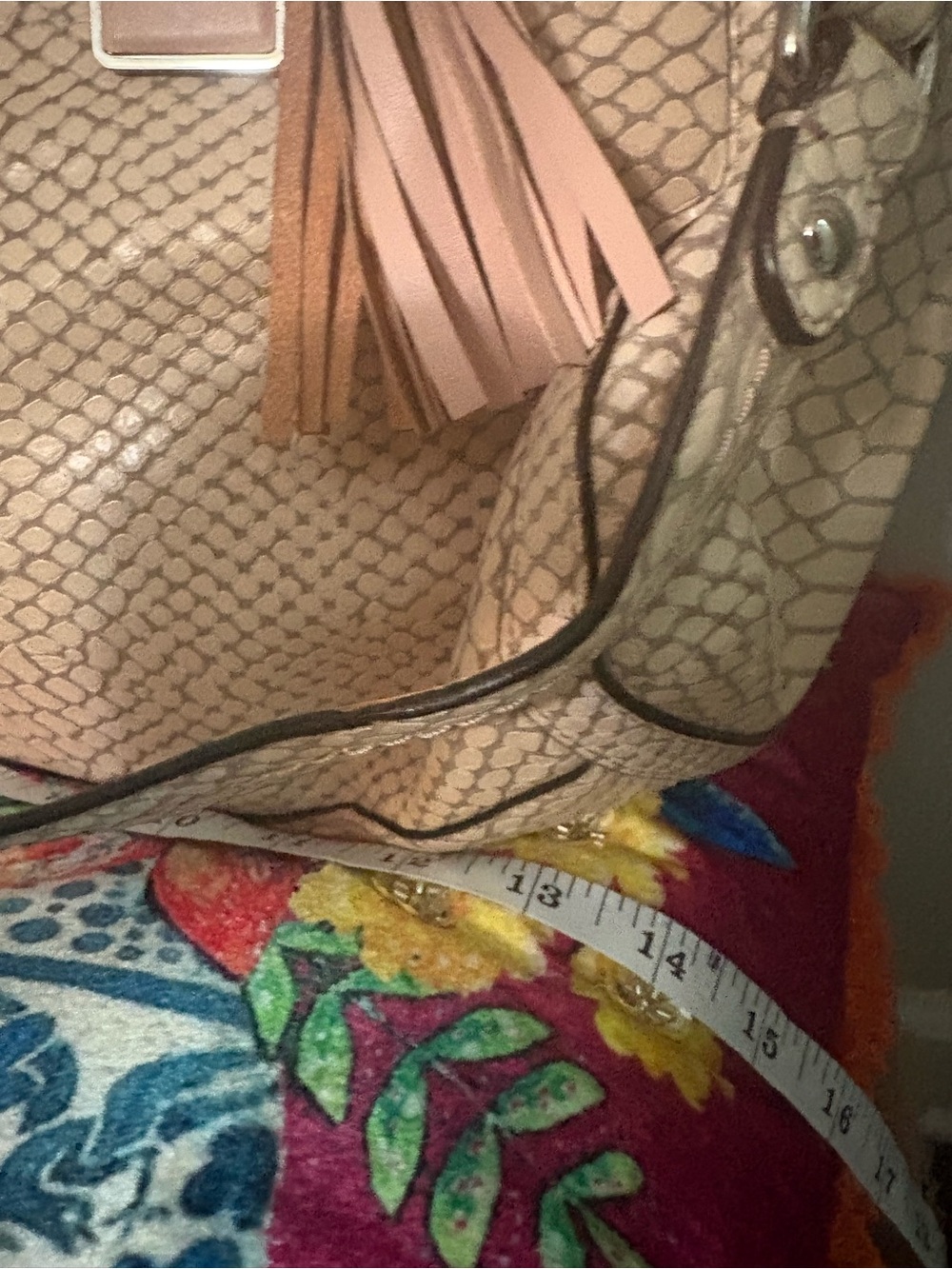 Coach Park Python Carryall tote (Model Style F24384) - Picture 8 of 11